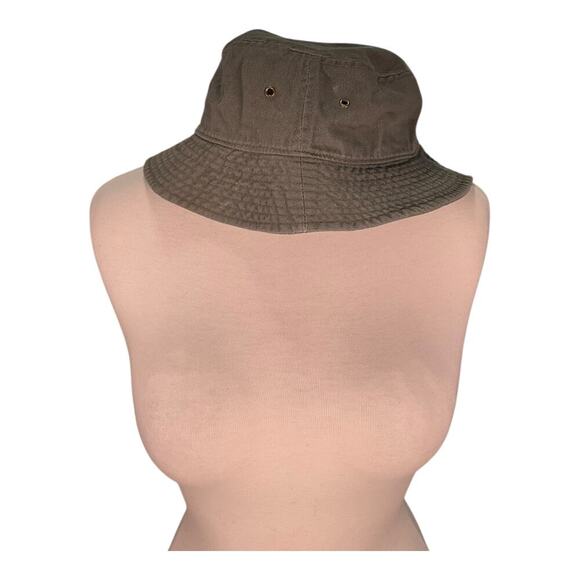Gelante Solid Army Green Bucket Hat 100% Cotton Size Small/Medium Outdoors - Picture 4 of 9